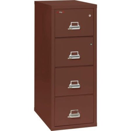 FIRE KING Fireking Fireproof 4 Drawer Vertical Safe-In-File Legal 20-13/16"Wx31-9/16"Dx52-3/4"H Brown 4-2131-CBRSF